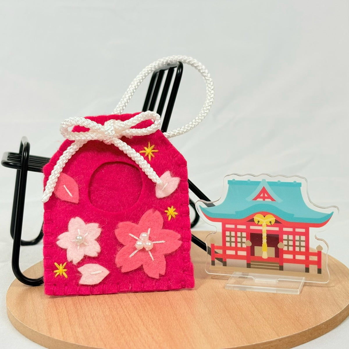 Japanese Omamori-Shaped Costume Red Handmade