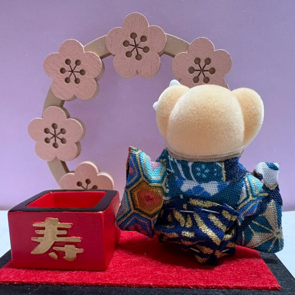 Baby Hakama 3-Piece Set Blue Handmade