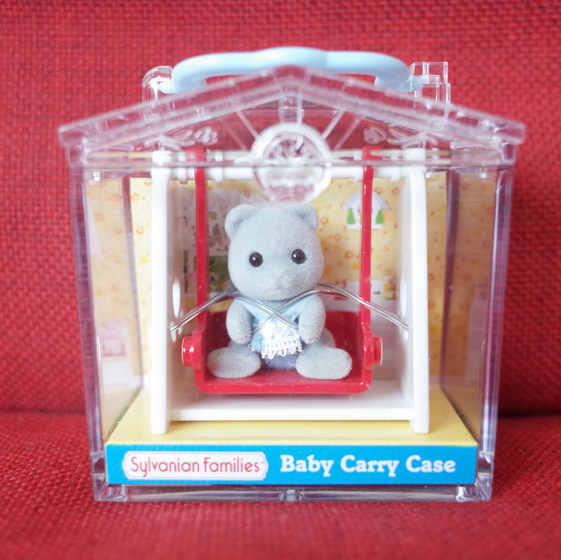 BABY CARRY CASE SWING GRAY BEAR Flair Sylvanian Families