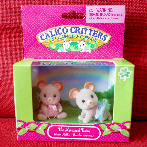 Calico Critters THE NORWOOD MOUSE TWINS CC1636 Sylvanian Families International Playthings