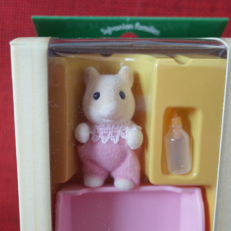 Forest Market HAMSTER BABY PINK Japan 2004 Sylvanian Families