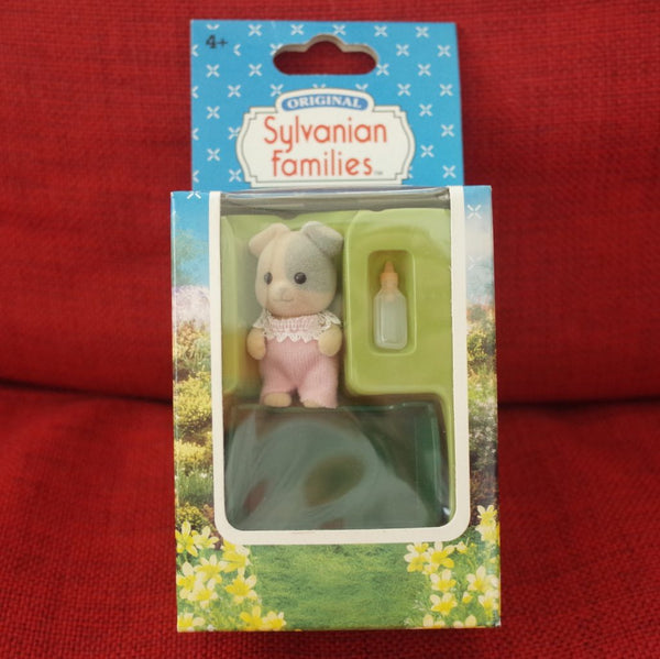 THE FORRESTER DOG BABY PINK 4069 Retired Rare Sylvanian Families