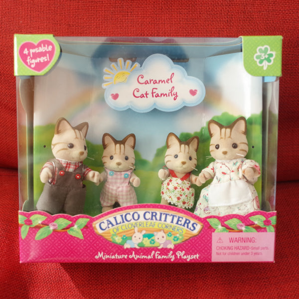 Calico Critters CARAMEL CAT FAMILY CC2011 Retired International Playthings LLC