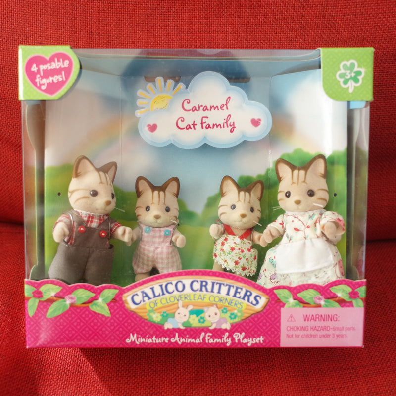 Calico Critters CARAMEL CAT FAMILY CC2011 已停产 International Playthings LLC