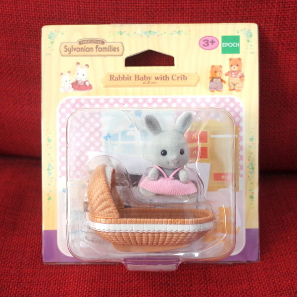 RABBIT BABT WITH CRIB 1411 Epoch Sylvanian Families