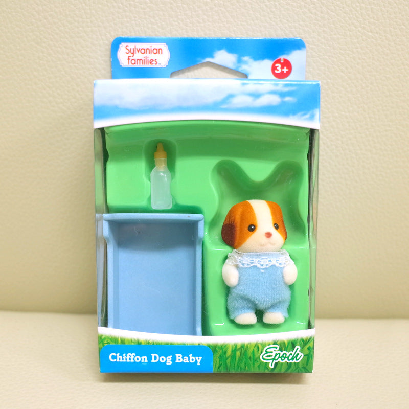 CHIFFON DOG BABY BLUE Epoch UK 5070 Sylvanian Families