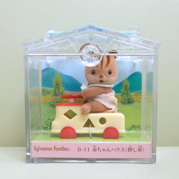 BABY CARRY CASE BABY CAR SQIRREL B-11 Retired Sylvanian Families