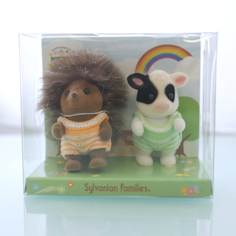 25th Anniversary COW & HEDGEHOG BABY PAIR Sylvanian Families