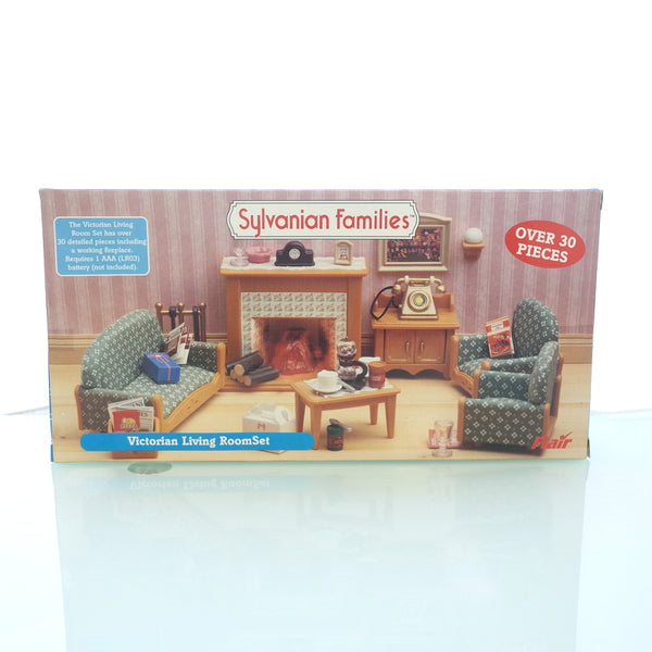 Set de sala de estar Victorian Set Flair 4236 Reino Unido Época Calico Calico Critters