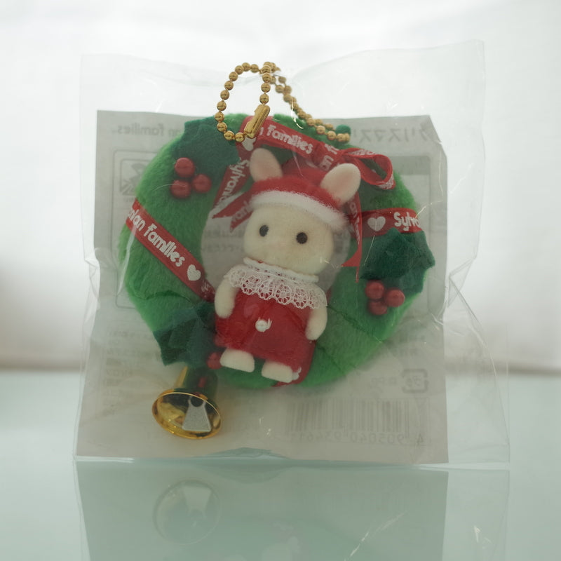 CHRISTMAS WREATH GREEN Epoch Japan Rare Sylvanian Families