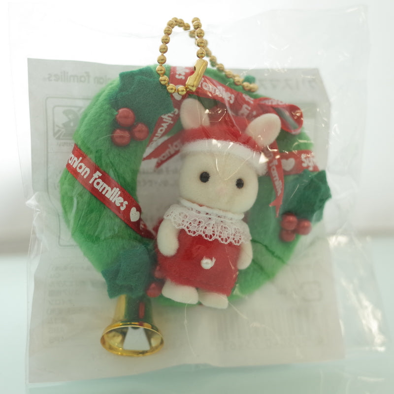 CHRISTMAS WREATH GREEN Epoch Japan Rare Sylvanian Families