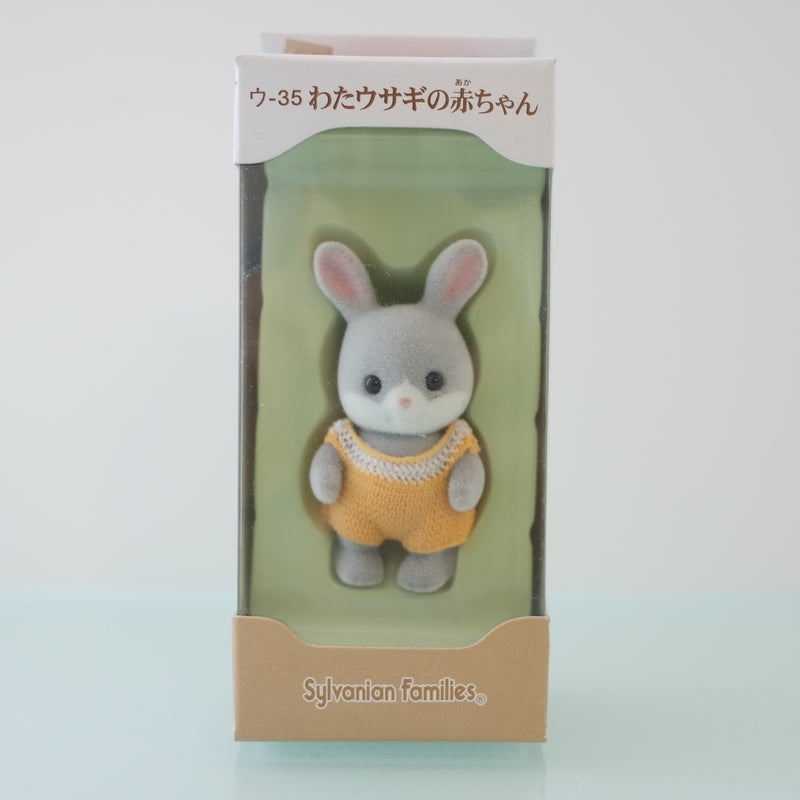 COTTONTAIL RABBIT BABY U-35 Retired Japan Sylvanian Families