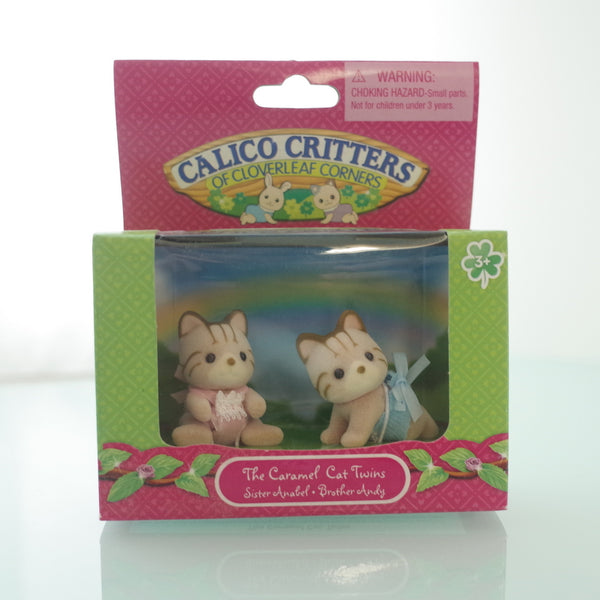 Calico Critters CARAMEL CAT TWINS CC2012 Sylvanian Families International Playthings