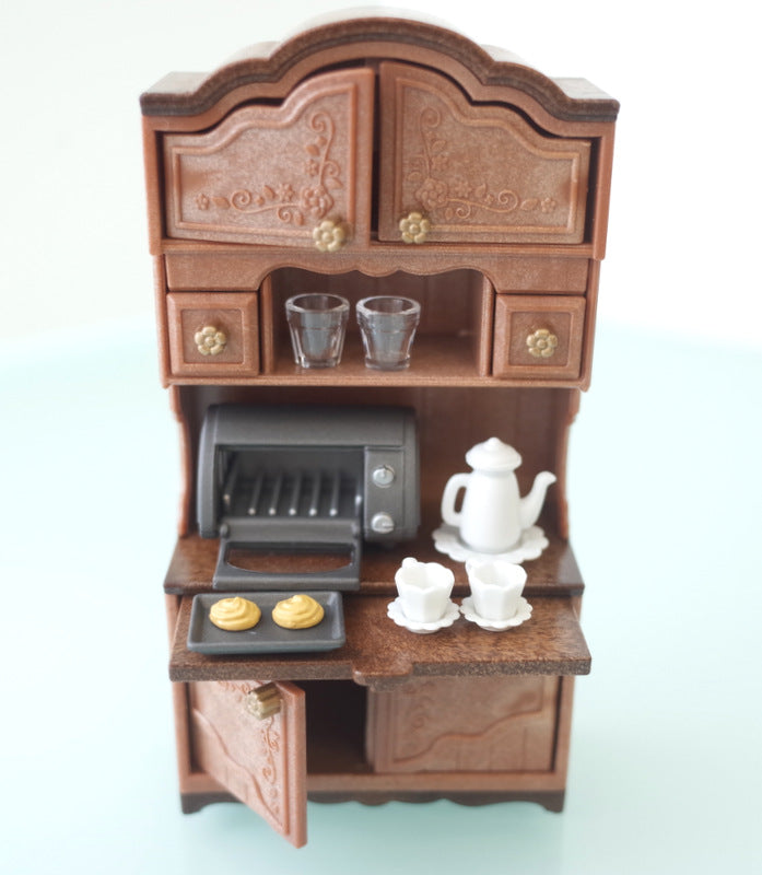 CLASSIC BROWN CUPBOARD SET 14194 Japan Sylvanian Families