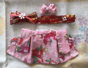 HANDMADE KIMONO FOR MOTHER PINK FLORAL Japan handmade