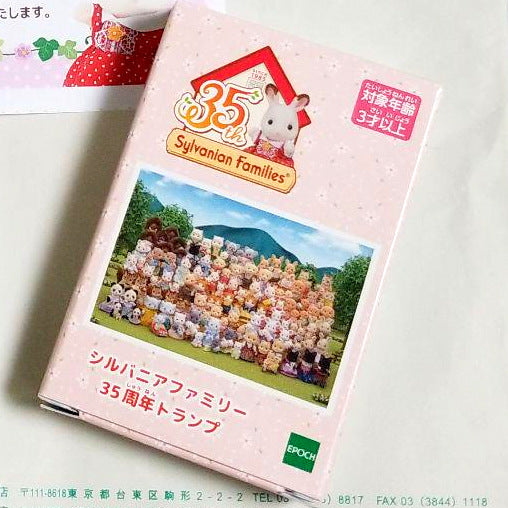 ANNIVERSARY 35th PLAYING CARDS Japan Epoch Sylvanian Families