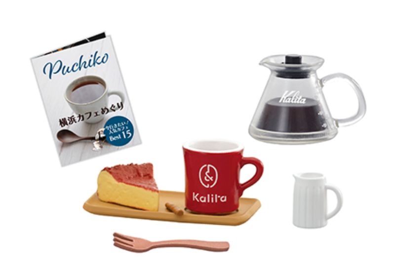 Coffret complet Coffee Life With Kalita pour maison de poupée miniature Re-ment