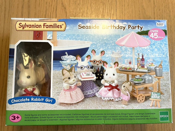 [Used] SEASIDE BIRTHDAY PARTY 5207 Chocolate Rabbit Calico critters Sylvanian Families