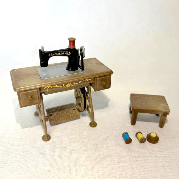 [Used] SEWING MACHINE SET 1987 Epoch Japan Sylvanian Families