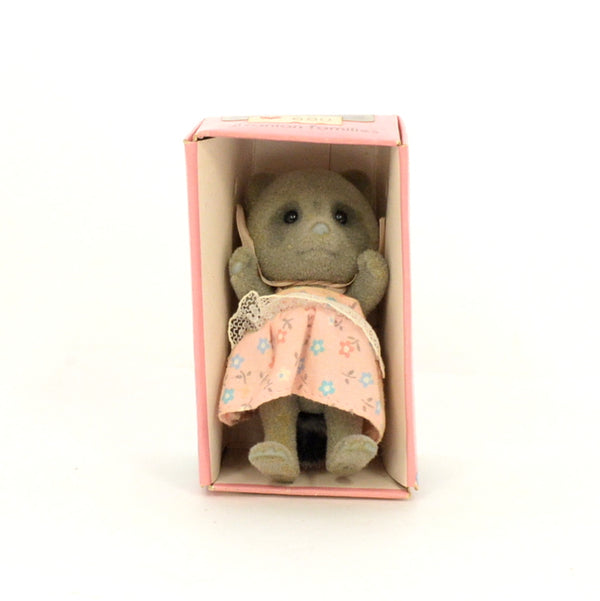 [Used] RACOON GIRL A-04-680 1986 Epoch Japan Sylvanian Families