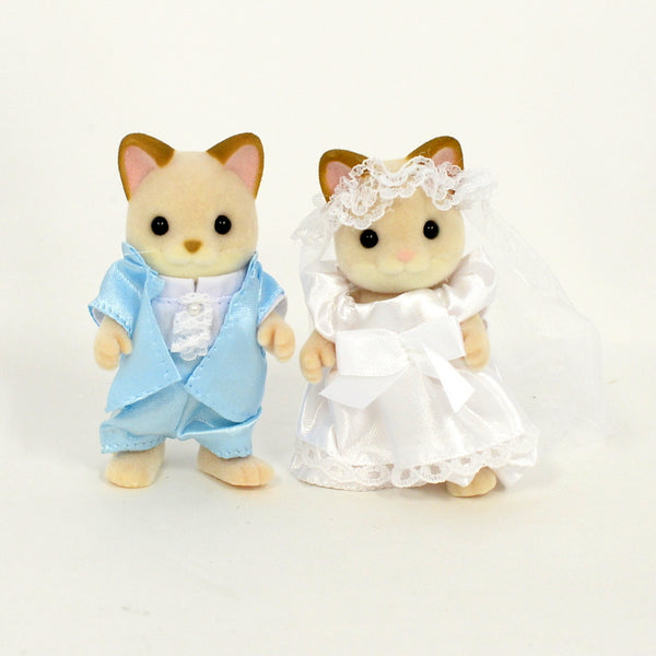 [Used] CREAM CAT WEDDING GROOM BRIDE Epoch Japan Sylvanian Families