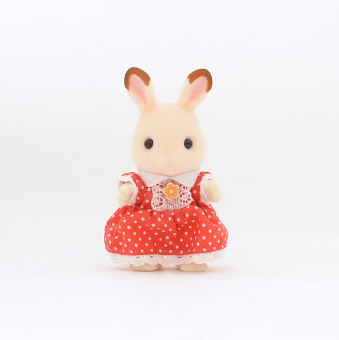[Used] CHOCOLATE RABBIT GIRL AND DINING SET Epoch Sylvanian Families