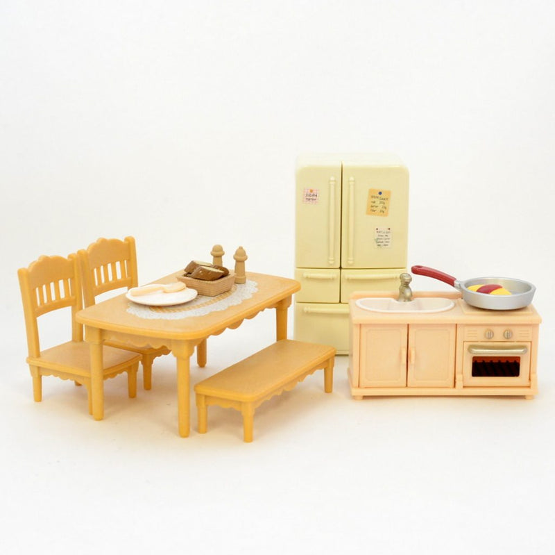 [Used] DINING & KITCHEN SET Epoch Japan Sylvanian Families