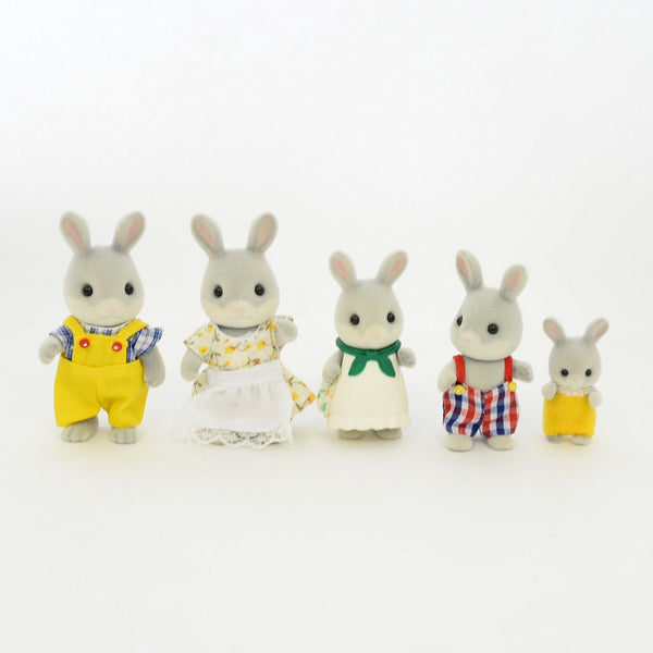 [Used] COTTONTAIL RABBIT SET FATHER MOTHER GIRL BABY Sylvanian Families
