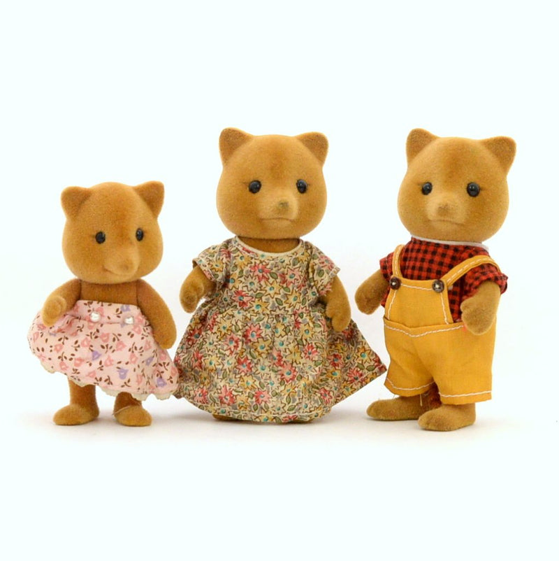 [Used] SLYDALE FOX MOTHER FATHER GIRL Epoch Sylvanian Families