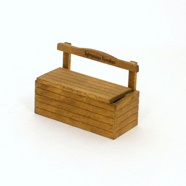 [Used] MEMORY TIME WOODEN STORAGE BENCH M-07 Sylvanian Families