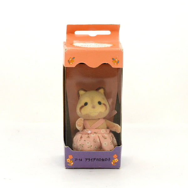 [Used] RACOON GIRL A-14 Epoch Japan Sylvanian Families