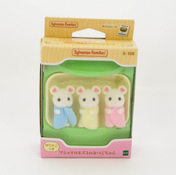 [Used] MARSHMALLOW MICE MOUSE TRIPLETS NE-108 Epoch Sylvanian Families