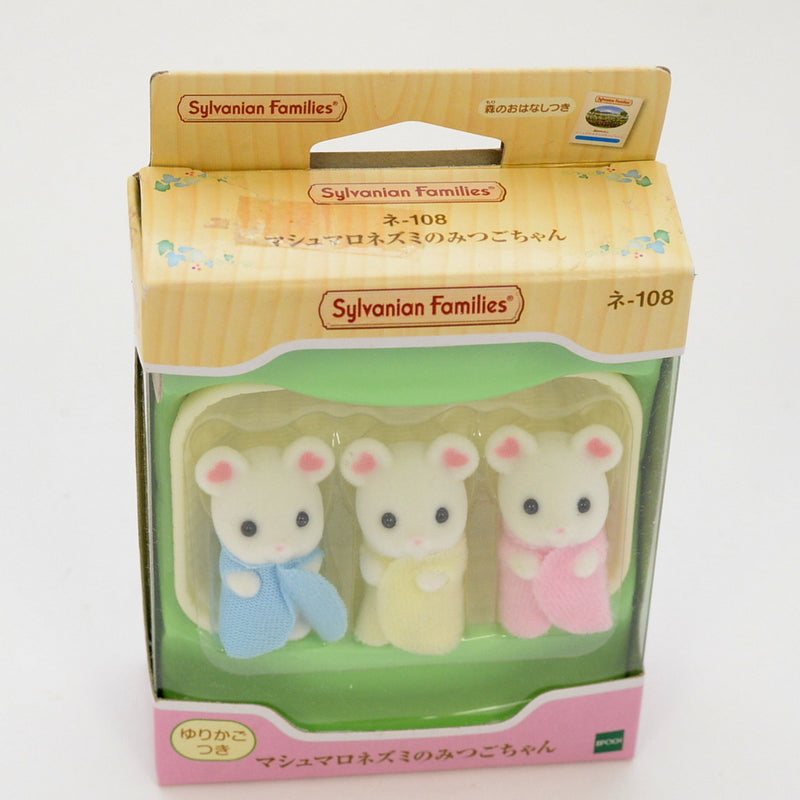 [Used] MARSHMALLOW MICE MOUSE TRIPLETS NE-108 Epoch Sylvanian Families