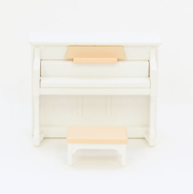 [Used] WHITE UPRIGHT PIANO Epoch Japan  Sylvanian Families