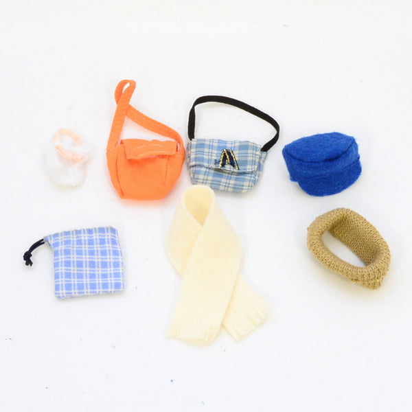 [Used] BAG AND HAT SET Epoch Japan Sylvanian Families