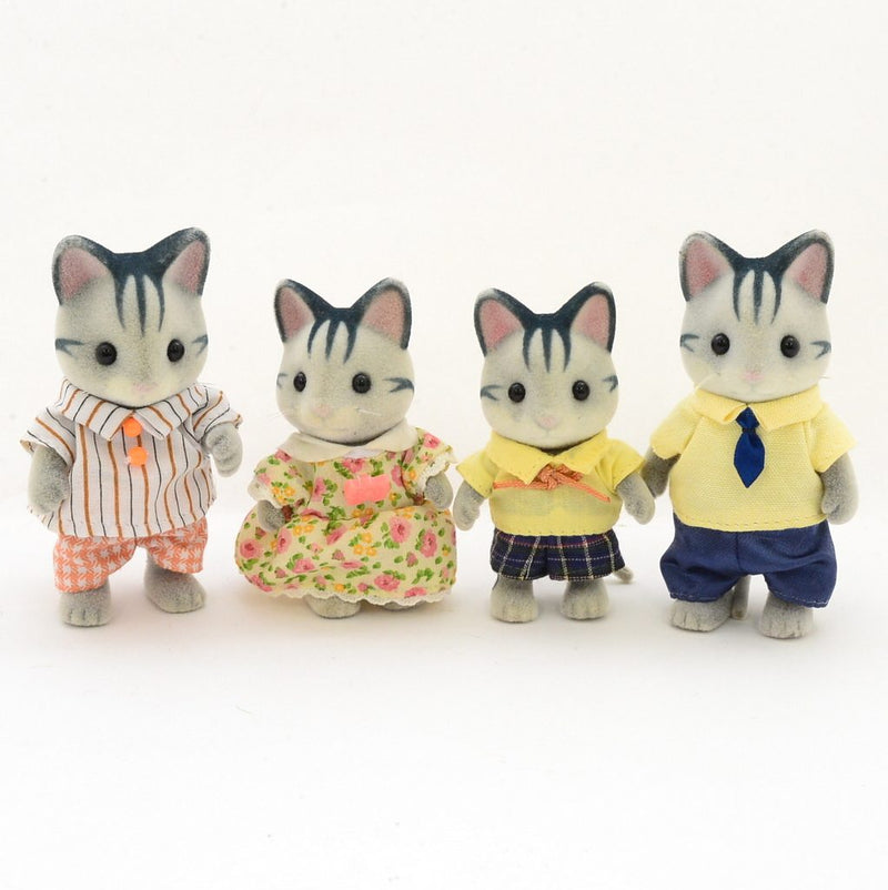 [Used] GRAYISH CAT FAMILY Epoch Japan Sylvanian Families