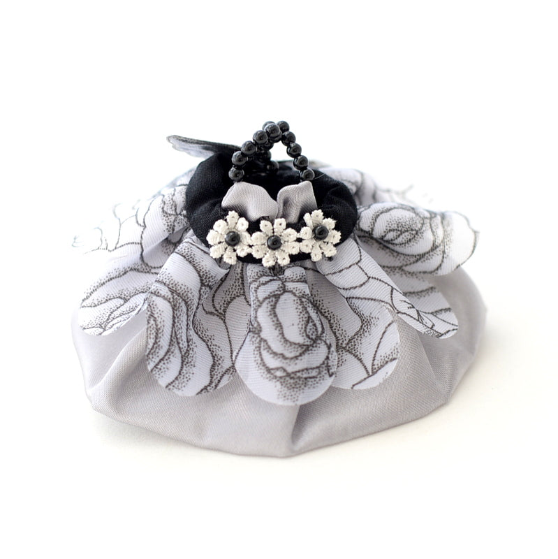 HANDMADE DRESS FOR MOTHER SILVER SATIN WINGS Calico Critters Sylvanian Families