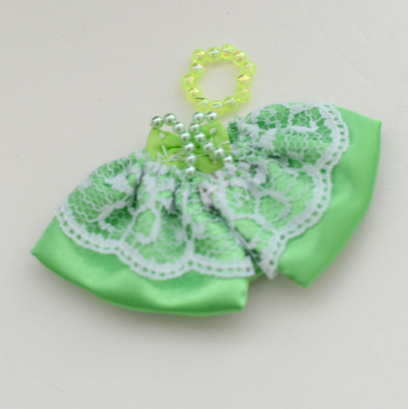 Vestido hecho a mano para Baby Light Green Calico Critters