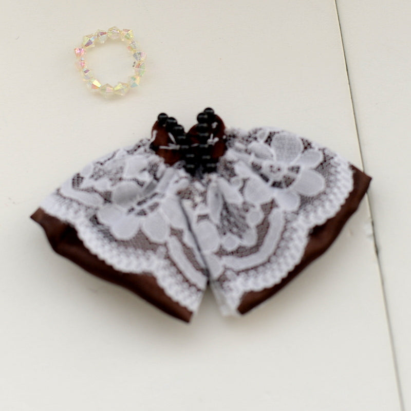 HANDMADE DRESS FOR GIRL BROWN SATIN Calico Critters Sylvanian Families