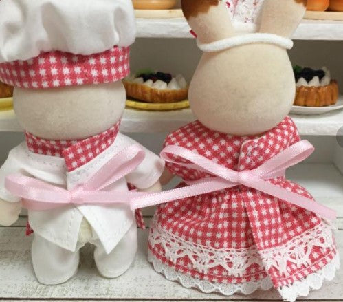 Boulangerie à la main uniforme de boulangerie rouge cuire au Japon