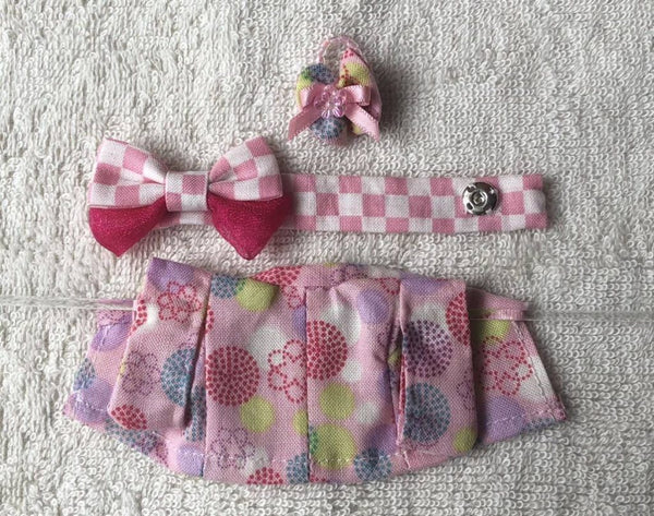 Hecho a mano Summer Kimono Chica Pink Fireworks Calico Critters