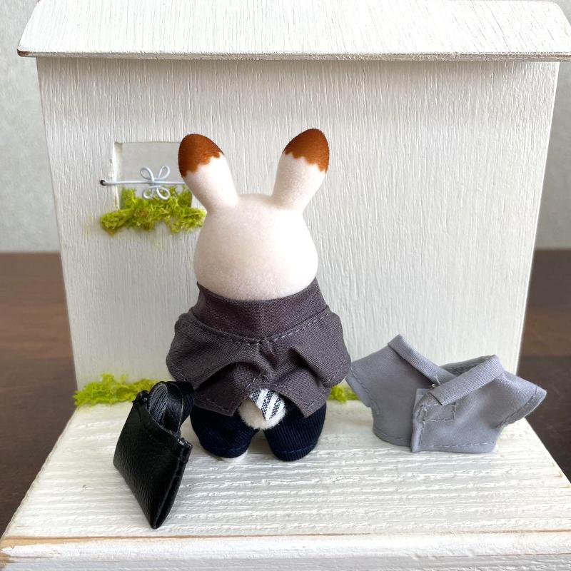 HANDMADE CLOTHES SET FOR FATHER Epoch Japan Sylvanian Families